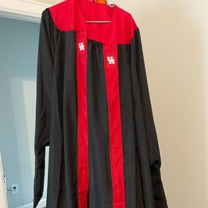 University of Houston engineering masters gown 2021 with hat